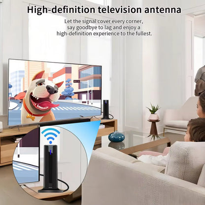 Smart TV Indoor HD Digital TV Antenna Receiving Distance Signal Amplifier Supports 4K 1080P High-Definition Mini Antenna